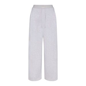 Skims Cotton Fleece Oversized Double Waistband Pants